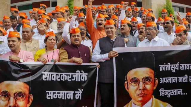 ବିଜେପି ପକ୍ଷରୁ ନିଆରା ଢ଼ଙ୍ଗରେ ରାହୁଲ ଗାନ୍ଧିଙ୍କ ବୀର ସାବରକର ବୟାନର ପ୍ରତିବାଦ