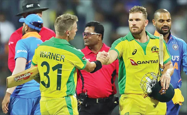 ମୁମ୍ବାଇରେ ମହାଝଟ୍‌କା‌: ୱାର୍ନର-ଫିଞ୍ଚ୍‌ଙ୍କ କୀର୍ତ୍ତିମାନଭରା ଭାଗୀଦାରି, ଭାରତ ୧୦ ୱିକେଟ୍‌ରେ ପରାସ୍ତ