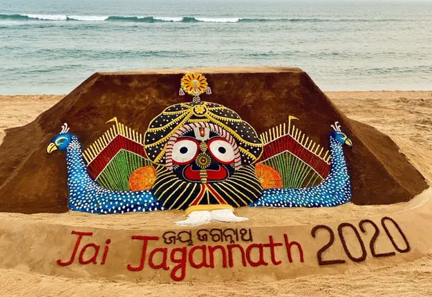 ଇଂରାଜୀ ନବବର୍ଷ ଅବସରରେ ବାଲୁକା କଳାକୃତି ନିର୍ମାଣ କଲେ ବାଲୁକା ଶିଳ୍ପୀ ସୁଦର୍ଶନ ପଟ୍ଟନାୟକ