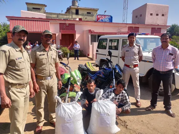 ୫୨୩ କିଲୋ ଗଞ୍ଜେଇ ଜବତ, ୩ ଗିରଫ