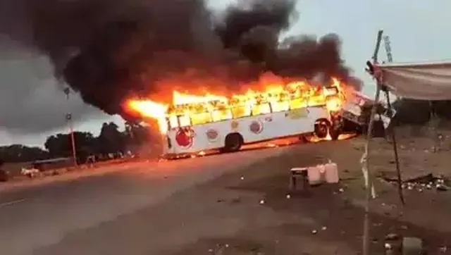 ଆନ୍ଧ୍ରପ୍ରଦେଶର ଶ୍ରୀକାକୁଲମ୍‌ରେ ଜଳିଗଲା ଉତ୍ତରାଖଣ୍ଡର ଟୁରିଷ୍ଟ୍‍ ବସ୍‌: ୧୮ ଆହତ