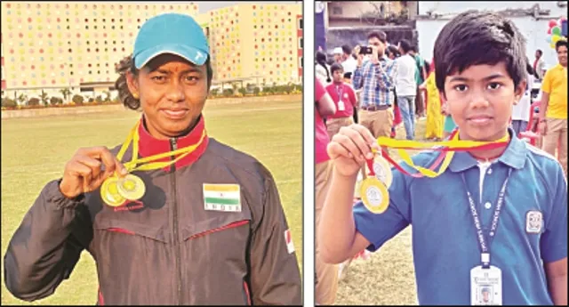 ଖେଳ ପଡ଼ିଆରେ ମା-ପୁଅ : ପାର୍ବତୀ ସେଠୀ ସମ୍ବଲପୁରରେ, ଆଦିତ୍ୟ କଟକରେ ପଦକ ଜିତିଲେ