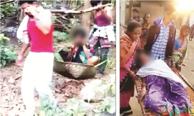 ପିଛା ଛାଡ଼ୁନି ଜନନୀ ଯନ୍ତ୍ରଣା : କନ୍ଧମାଳରେ ଟୋକେଇରେ ବୁହା ହେଲେ ଗର୍ଭବତୀ