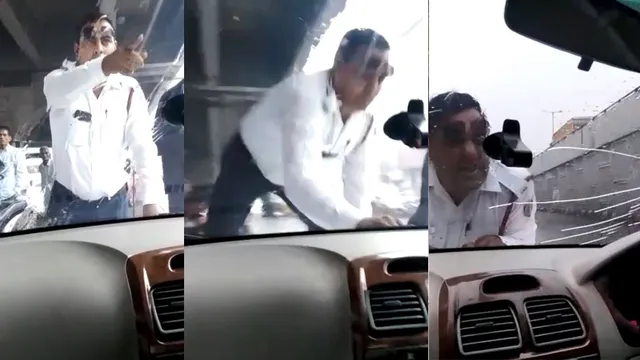 ତନଖି ପାଇଁ ଗାଡ଼ି ଅଟକାଉଥିବା ସମୟରେ କନେଷ୍ଟବଳଙ୍କ ଉପରେ ଚାଳକ ଚଢ଼ାଇ ଦେଲେ ଗାଡ଼ି, ବନେଟ୍‌ ଉପରେ ଚଢ଼ି ପୁଲିସ ବଞ୍ଚାଇଲେ ଜୀବନ