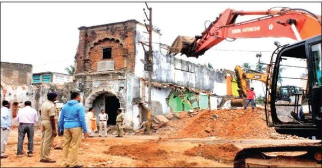 ଶ୍ରୀମନ୍ଦିର ଚତୁଃପାର୍ଶ୍ବ ୭୫ ମିଟର ଉଚ୍ଛେଦ, ଭଙ୍ଗାହେଲା କଟକୀ ମଠ