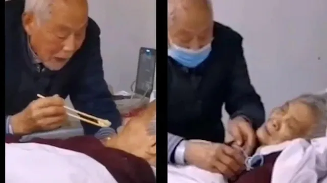 ୮୭ ବର୍ଷିଅ ବୃଦ୍ଧ ତାଙ୍କ କରୋନା ଭାଇରସ୍‌ ଆକ୍ରାନ୍ତ ପତ୍ନୀଙ୍କ ଯତ୍ନ ନେଉଥିବା ବେଳର ଭିଡିଓ ଭାଇରାଲ୍‌