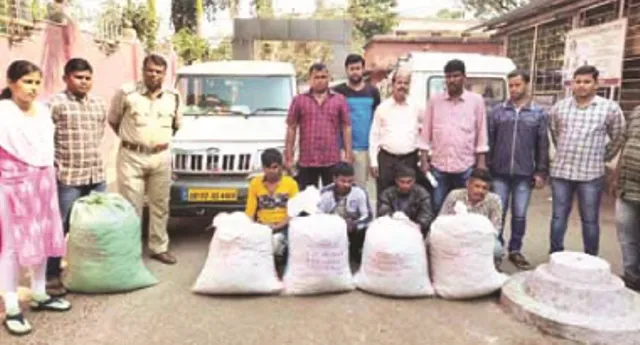 ୧୫ ଲକ୍ଷ ଟଙ୍କାର ଗଞ୍ଜେଇ ଜବତ; ୪ ଗିରଫ