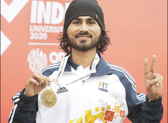 ଖେଲୋ ଇଣ୍ଡିଆ ବିଶ୍ବବିଦ୍ୟାଳୟ କ୍ରୀଡ଼ା: ନରେନ୍ଦ୍ରଙ୍କୁ ୧୦,୦୦୦ ପରେ ୫,୦୦୦ ମିଟର ସ୍ବର୍ଣ୍ଣ