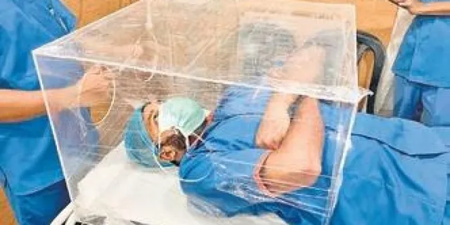 ହସ୍ପିଟାଲ୍‌ କର୍ମୀଙ୍କ ସୁରକ୍ଷା ପାଇଁ ଏରୋସେଲ୍‌ ବକ୍ସ ତିଆରି କଲା ବଟରଫ୍ଲାଏ ଏଡୁଫିଲ୍ଡସ୍