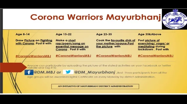 ଲକ୍‌ଡାଉନରେ ଜନସାଧାରଣଙ୍କ ସୃଜନଶୀଳତାକୁ ପରିପୃଷ୍ଟ କରିବ କରୋନା ୱାରିଅର୍‌ସ ଅନ୍‌ଲାଇନ ପ୍ରତିଯୋଗିତା