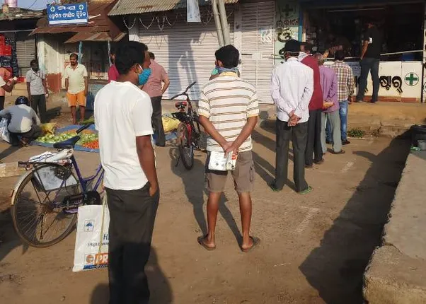 କରୋନା ସଚେତନତା ଅଭିଯାନରେ ବ୍ୟବସାୟୀ ସଂଘ, ମାସ୍କ ନାହିଁତ ସଉଦା ନାହିଁ