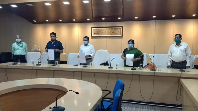 ଜଗତସିଂହପୁରରେ ହେବ ୧୦୦ ଶଯ୍ୟା ବିଶିଷ୍ଟ କୋଭିଡ ହସ୍ପିଟାଲ, ତ୍ରିପାକ୍ଷିକ ରାଜିନାମା ସ୍ୱାକ୍ଷରିତ