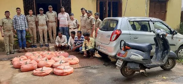 ବିପୁଳ ପରିମାଣର ଦେଶୀ ମଦ ଜବତ, ୪ ଗିରଫ