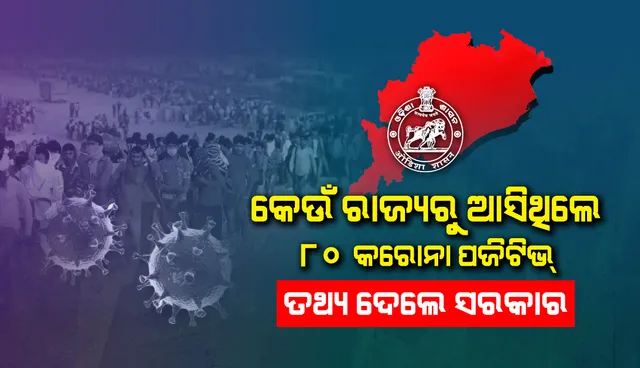 ୮୦ ପଜିଟିଭ କେଉଁ ରାଜ୍ୟରୁ ଆସିଥିଲେ ଜାଣନ୍ତୁ ?
