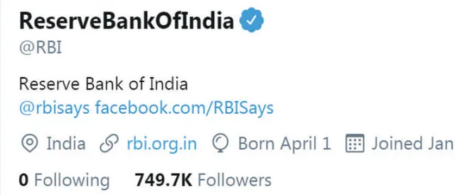 ରିଜର୍ଭ ବ୍ୟାଙ୍କ ଟ୍ବିଟରରେ ସବୁଠୁ ଲୋକପ୍ରିୟ