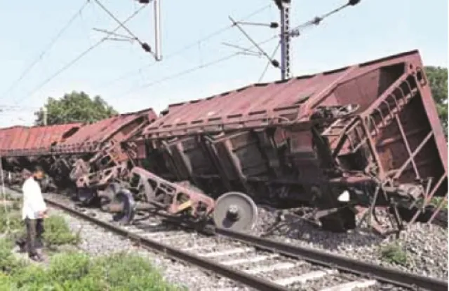 ବିନା ଇଞ୍ଜିନ୍‌ରେ ଗଡ଼ିଲା କୋଇଲା ବୋଝେଇ ଟ୍ରେନ୍‌, ୪ ୱାଗନ୍‌ ଲାଇନ୍‌ ଚ୍ୟୁତ