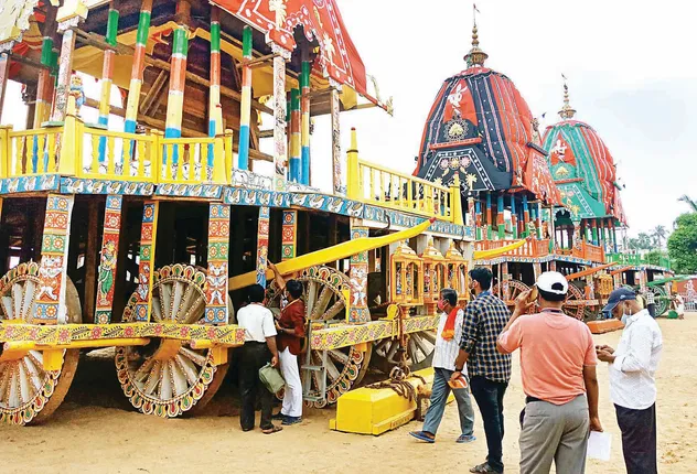 ବାହୁଡ଼ା ପୂର୍ବରୁ ଯାଞ୍ଚ ହେଲା ତିନିରଥ