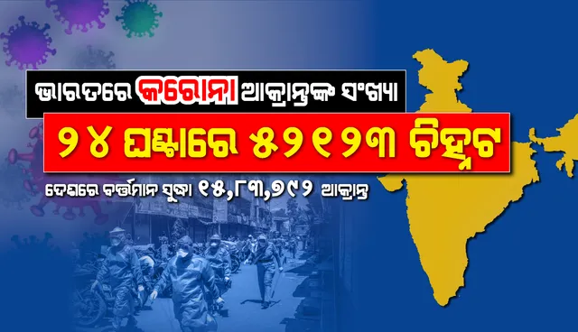 ଦେଶରେ ସବୁ ରେକର୍ଡ ଭାଙ୍ଗିଲା କରୋନା: ୨୪ଘଣ୍ଟାରେ ସର୍ବାଧିକ ୫୨,୧୨୩ କରୋନା ଆକ୍ରାନ୍ତ ଚିହ୍ନଟ, ୭୭୫ ମୃତ