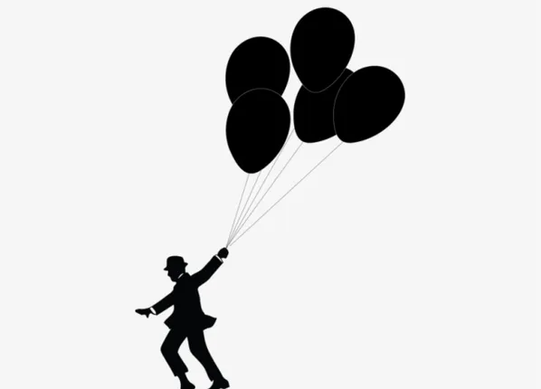 କଳା ବେଲୁନ୍‌ ବି ଆକାଶରେ ଉଡ଼େ