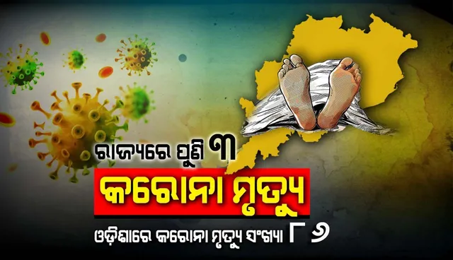 ଆଜି ୩ ସଂକ୍ରମିତଙ୍କ ମୃତ୍ୟୁ, ରାଜ୍ୟରେ ମୋଟ୍ କରୋନାଜନିତ ମୃତକଙ୍କ ସଂଖ୍ୟା ୮୬କୁ ବୃଦ୍ଧି