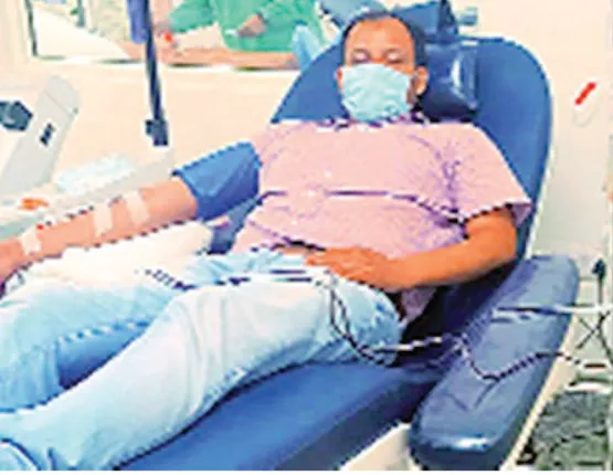 ୬ ଥର ପ୍ଲାଜ୍‌ମା ଦାନ କଲେଣି ତାବ୍‌ରେଜ ଖାନ୍‌