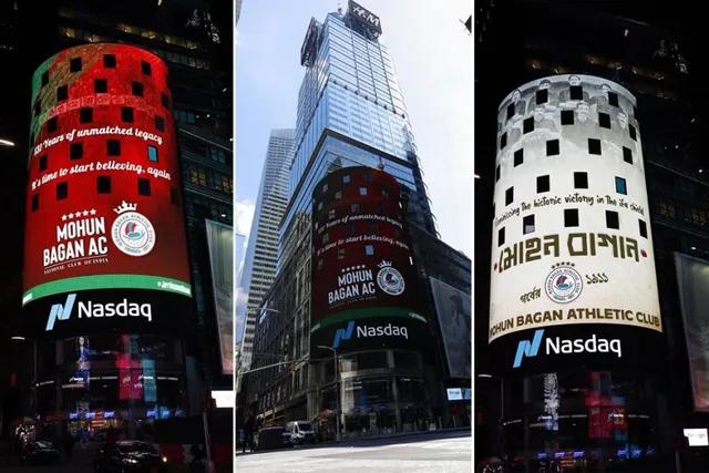 ନାସ୍‌ଦାକ ବିଲବୋର୍ଡରେ ମୋହନ ବାଗାନ