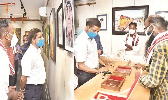 ପୂର୍ବତଟ ରେଳପଥରେ ଆର୍ଟ ଗ୍ୟାଲେରି ‘ଅଭିକ୍ଷା’ ଉଦ୍‌ଘାଟିତ