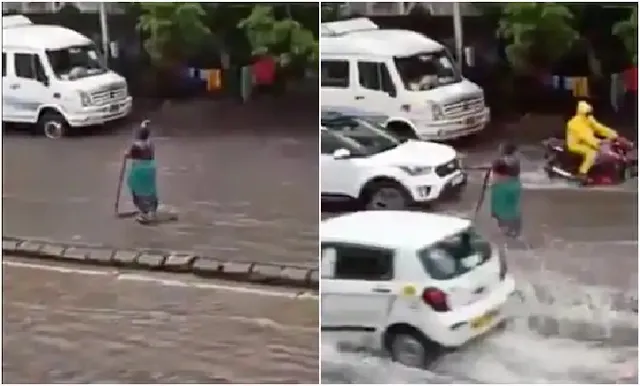 ମନ ମୋହିଲା ମହିଳାଙ୍କ ବଡ଼ପଣ: ଖୋଲା ମ୍ୟାନ୍‌ହୋଲ୍‌ ପାଖରେ ୫ ଘଣ୍ଟା ବର୍ଷାରେ ଛିଡ଼ା ହୋଇ ଯା୍ତ୍ରୀଙ୍କୁ କରାଇଲେ ସତର୍କ