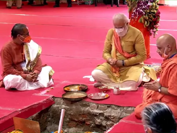 ୫୦୦ ବର୍ଷର ପ୍ରତୀକ୍ଷାର ଅନ୍ତ : ରାମ ମନ୍ଦିର ପାଇଁ ଭୂମି ପୂଜନ