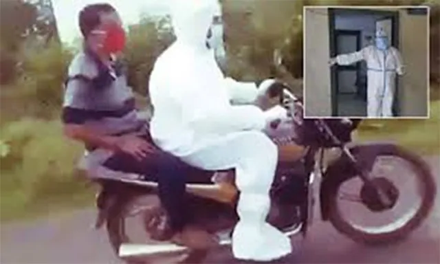 ଆମ୍ବୁଲାନ୍ସ ମିଳିଲାନି, ବାଇକ୍‌ରେ ରୋଗୀଙ୍କୁ ଡାକ୍ତରଖାନାରେ ପହଞ୍ଚାଇଲେ ଟିଏମ୍‌ସି ନେତା