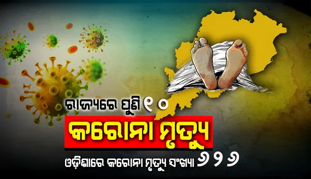 କରୋନାରେ ପୁଣି ୧୦ଜଣଙ୍କର ପ୍ରାଣହାନି, ରାଜ୍ୟରେ ମୃତକଙ୍କ ସଂଖ୍ୟା ହେଲା ୬୨୬