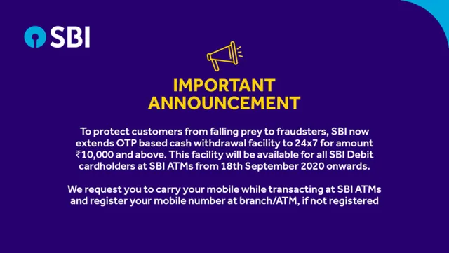 ଆସନ୍ତାକାଲି ଠାରୁ ଏସବିଆଇ ଏଟିଏମରୁ ଟଙ୍କା ଉଠାଣ ନିୟମ ହେବ ପରିବର୍ତ୍ତନ
