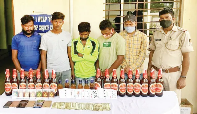 ଜୁଆ ଆଡ଼ାରେ ଚଢ଼ଉ: ୬ ଗିରଫ, ୯ ଫେରାର୍