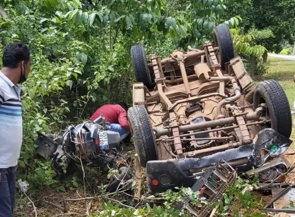 ପୁଲିସ ଗାଡ଼ି ଧକ୍କାରେ ଜିଆରଏସ୍‌ ମୃତ, ୩ ପୁଲିସ ଅଧିକାରୀ ଆହତ