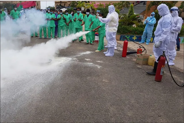 କୋଭିଡ୍ ହସ୍ପିଟାଲ୍‌ ଅଗ୍ନିକାଣ୍ଡ ପରେ... ରାଜଧାନୀର ୩ ହସ୍ପିଟାଲ୍‌ରେ ଯାଞ୍ଚ ଓ ମକ୍‌ ଡ୍ରିଲ୍