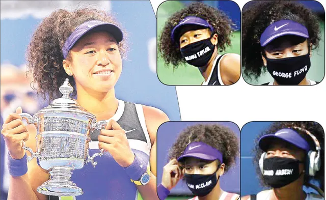 ଓସାକା ଜିତି‌ଲେ ମହିଳା ଏକକ ଟ୍ରଫି, ମାସ୍କ ପିନ୍ଧି ରଙ୍ଗଭେଦର ବିରୋଧ କଲେ