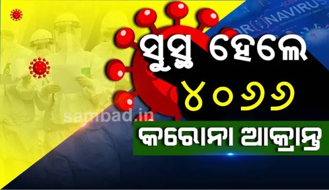 ଖୋର୍ଦ୍ଧା ଜିଲ୍ଲାରୁ ୬୪୮ ଜଣଙ୍କ ସହ ରାଜ୍ୟରେ ଆଜି କରୋନାରୁ ସୁସ୍ଥ ହେଲେ ୪୦୬୬ ଆକ୍ରାନ୍ତ