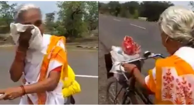 ୨୨୦୦କିମି ରାସ୍ତା ଅତିକ୍ରମ କରି ବୈଷ୍ଣୋ ଦେବୀଙ୍କ ଦର୍ଶନ ପାଇଁ ବାହାରିଛନ୍ତି ୬୮ବର୍ଷର ମହିଳା