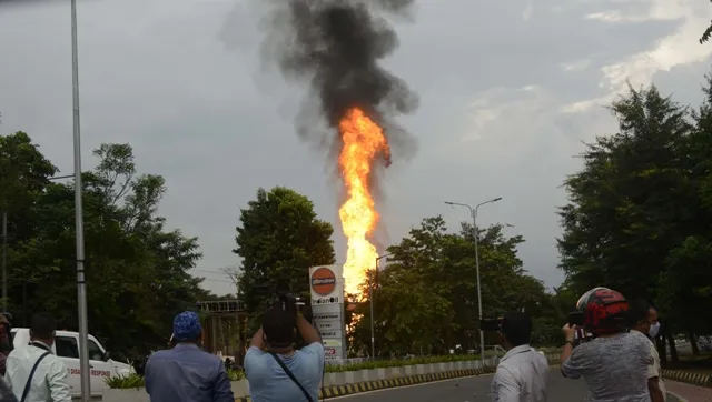 ପେଟ୍ରୋଲ୍‌ ପମ୍ପରେ ଭୟଙ୍କର ବିସ୍ଫୋରଣ : ଥରିଲା ରାଜଧାନୀ