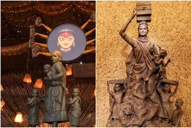 ମା ଦୁର୍ଗାଙ୍କ ଅବତାରରେ ନଜର ଆସିବେ ପ୍ରବାସୀ ମା: କୁନି ପିଲାଙ୍କୁ ଧରି ରାସ୍ତାରେ ଚାଲିଥିଲେ, ଶିଳ୍ପୀଙ୍କ ହାତରେ ଶୋଭା ପାଇଲେ