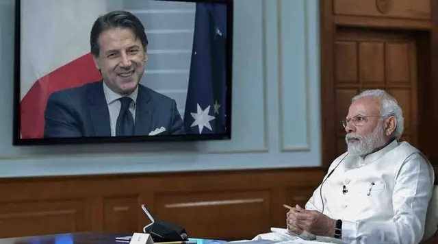ଇଟାଲି ପ୍ରତିପକ୍ଷଙ୍କ ସହ ମୋଦୀଙ୍କ ଭର୍ଚୁଆଲ୍‌ ସମ୍ମିଳନୀ
