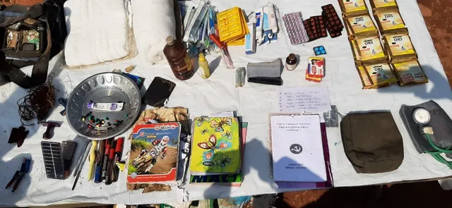 ଗୋରାସେତୁ ଅଞ୍ଚଳରୁ ବିଏସ୍‌ଏଫ୍‌ ବାଟାଲିୟନ ପକ୍ଷରୁ ମାଓ ସାମଗ୍ରୀ ଜବତ