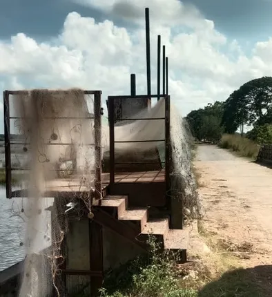 ବିପର୍ଯ୍ୟସ୍ତ ଅବସ୍ଥାରେ "ଆଳି ରିଂବନ୍ଧ"ର ସ୍ଲୁଇସଗେଟ