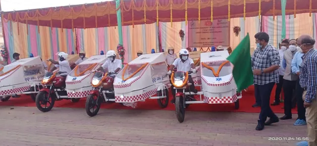 ସୁନ୍ଦରଗଡ଼ : ଅପହଞ୍ଚ ଗାଁରୁ ରୋଗୀ ବୋହିବ ବାଇକ ଆମ୍ବୁଲାନ୍ସ , ପ୍ରଥମ ପର୍ଯ୍ୟାୟରେ ୩ଟି ବ୍ଲକ୍ ପାଇଁ ୯ଟି ଆମ୍ବୁଲାନ୍ସ