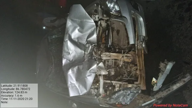 ଡମ୍ପରକୁ ଓଭରଟେକ୍‌ କଲା ବେଳେ ବାଇକ-କାର ମୁହାଁମୁହିଁ ଧକ୍କା: ଜଣେ ମୃତ, ଅନ୍ୟ ୨ ଜଣ ଗୁରୁତର