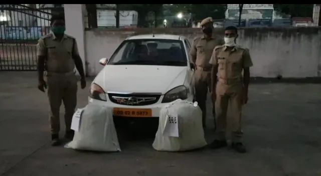 ଗଞ୍ଜେଇ ସହ କାର ଜବତ, ଦୁଇ ଜଣ ଚାଲାଣକାରୀ ଗିରଫ