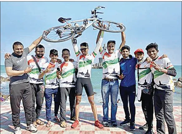 ନାସିକ ବାଳକଙ୍କ ନୂଆ ସାଇକ୍ଲିଂ କୀର୍ତ୍ତିମାନ, ୮ ଦିନରେ କାଶ୍ମୀରରୁ କନ୍ୟାକୁମାରୀ