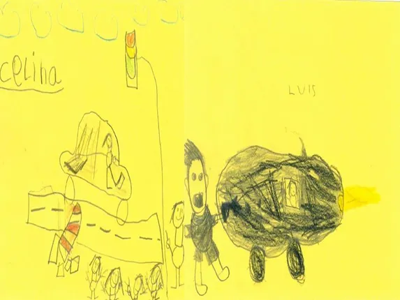 ୬ବର୍ଷ ଶିଶୁ ଆଙ୍କିଥିବା ଚିତ୍ରକୁ ଆଧାର କରି ଦୁର୍ଘଟଣା ଘଟାଇ ଫେରାର ଥିବା କାର ଚାଳକଙ୍କୁ ଧରିବାକୁ ଚେଷ୍ଟା କରୁଛି ପୁଲିସ