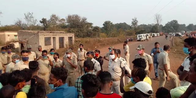 ଜମି ଜବରଦଖଲକୁ ନେଇ ଉତ୍ତେଜନା, ପୁଲିସ-ଜନତା ମୁହାଁମୁହିଁ