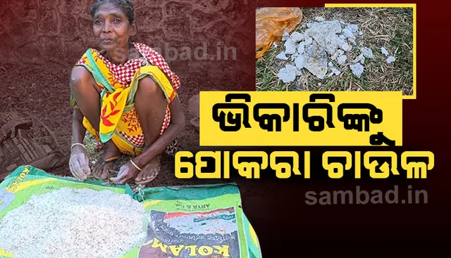 କାର୍ତ୍ତିକ ମାସରେ ଧର୍ମ ! ଶେଷ ଦିନରେ ଭିକାରିଙ୍କୁ ପୋକରା ଚାଉଳ ଦାନ